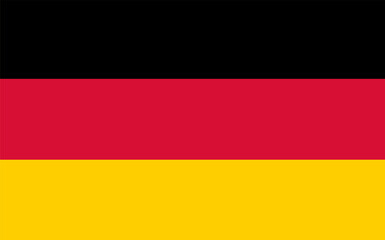 Flag of Germany. Vector. State symbol of national pride and cultural heritage. Close-up. Design for print, souvenirs, gifts, important events and holidays, web design.