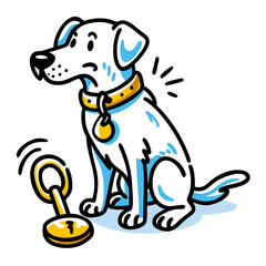 Playful Dog Vector Graphic for Pet Projects