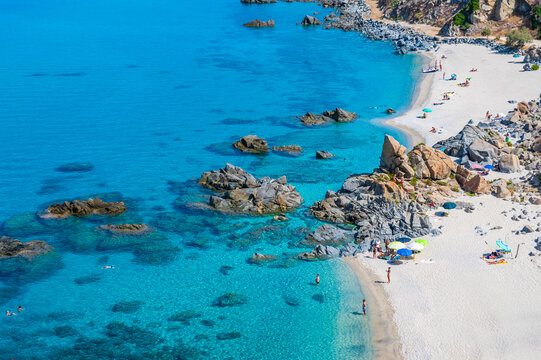 Marinella Di Zambrone - Paradise white beach in Calabria at beautiful coast - close to  Tropea - travel destination in Italy