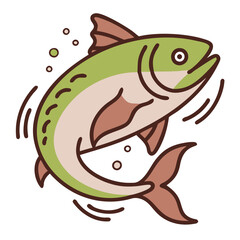 Freshwater Fish Graphic - Vector Art