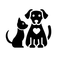 Minimalist Pet Silhouette Vector for Animal Lovers