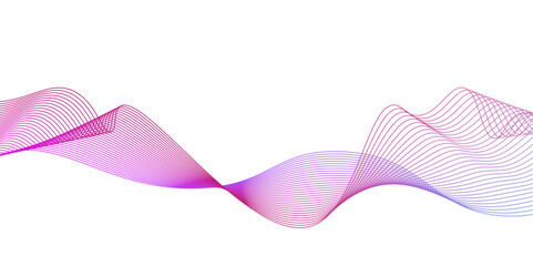 pink wave curve lines banner background design.Pattern line blend curve flow futuristic background.vector design speed lines on transparent ribbon isolated Undulate Wave Swirl, background.