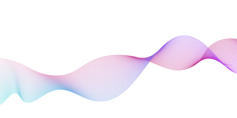 pink wave curve lines banner background design.Pattern line blend curve flow futuristic background.vector design speed lines on transparent ribbon isolated Undulate Wave Swirl, background.
