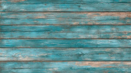 Obraz premium Weathered turquoise wooden planks background