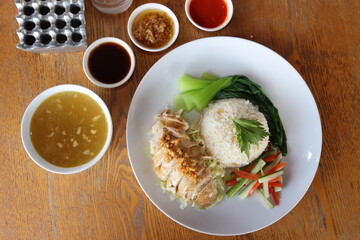 chicken hainan chinese authentic tradisional food