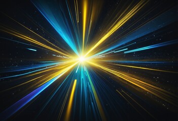 Obraz premium Electric Rainbow Cosmos Curve, Illustration, Banner, Wall Paper Design