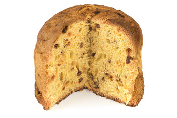 panettone Italien isolé sur fond blanc