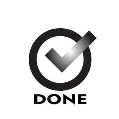 Check Mark icon vector isolated on white background