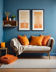 Cozy Rustic Living Room Decor with Scandinavian Style