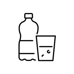 Water icon. Water icon line