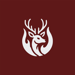 Deer fire logo