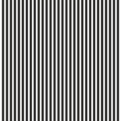 White and black vertical stripes pattern background. Seamless striped pattern, straight vertical lines, white and black texture, vector background pattern. Optical illusion.