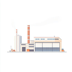 side view of a minimalist manufacturing plant