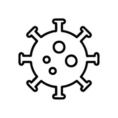 HMPV virus icon design
