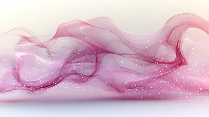 Fototapeta premium Soft, flowing swirls of purple and pink smoke intertwine gracefully, creating an ethereal atmosphere. The delicate patterns evoke a sense of calm and creativity.