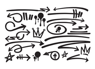 Arrow Crown Line Illustration – Elegant Ornament Design Featuring Intricate Arrows and a Regal Crown, Perfect for Graphic Art, Digital Designs, Branding, Tattoos, and Creative Visual Projects