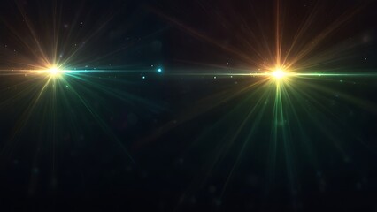 Lighting  lens flare background 