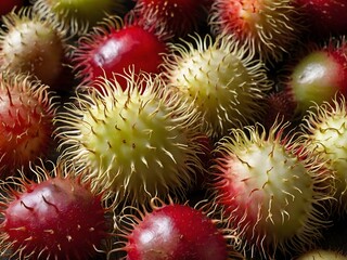 close up photo of rambutan fruit