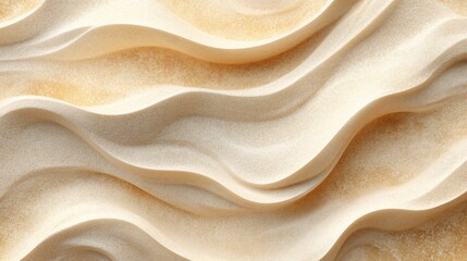 Soft Textured Waves of Creamy Sand with Gentle Curves in Abstract Background for Creative and Design Projects