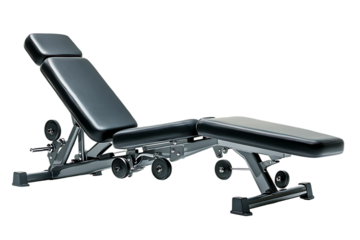 Exercise gym equipment isolated on transparent background