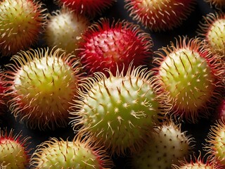 close up photo of rambutan fruit