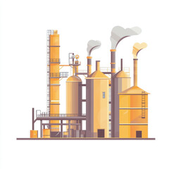 side view of a minimalist manufacturing plant