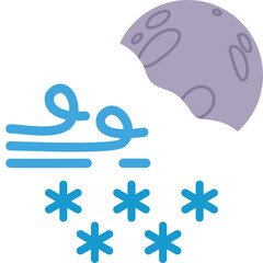 Weather illustration icon flat art design