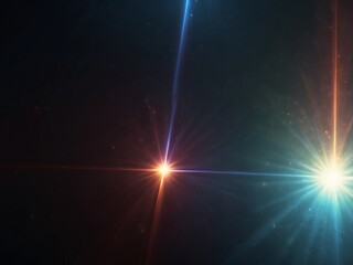Lighting  lens flare background 