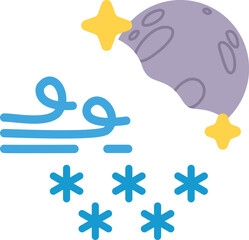 Weather illustration icon flat art design