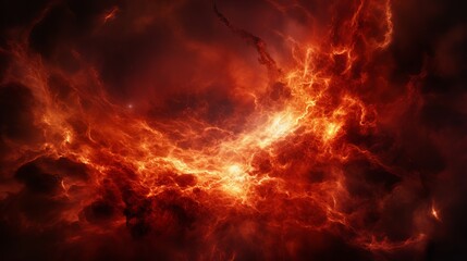 Fototapeta premium Vivid cosmic explosion illuminates the dark expanse of the universe. Generative AI