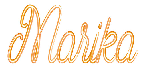 Nome - orange gold color - name written - neon - ideal for websites, presentations, greetings, banners, cards, t-shirt, sweatshirt, prints, cricut, silhouette, sublimation , sign, styl
