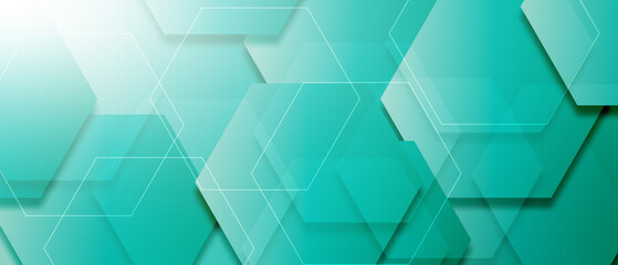 Geometric abstract background with simple hexagonal elements