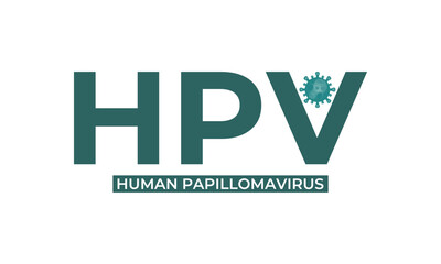 Fototapeta premium Vector graphic of HPV -Human papilloma virus vaccine Vector design background template. Vector illustration. Eps 10.