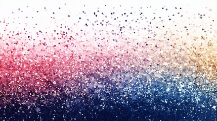 Colorful Abstract Background with Glittering Particles in Vivid Gradient Hues from Pink to Blue for Creative Design Projects