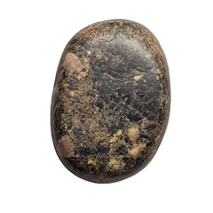 Close-up View of River Stones for Natural Landscape Use on transparent background