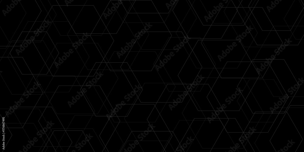 Poster abstract background with hexagons pettern. abstract hexagon polygonal pattern background vector.over