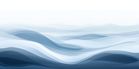 Fototapeta premium An abstract gradient blending soft blues, whites, and icy grays, creating a serene winter backdrop. The smooth transition of colors fades gently.