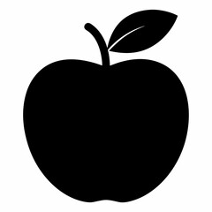 Minimalist Apple Silhouette Design