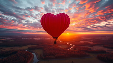 Fototapeta premium balloon in the sky