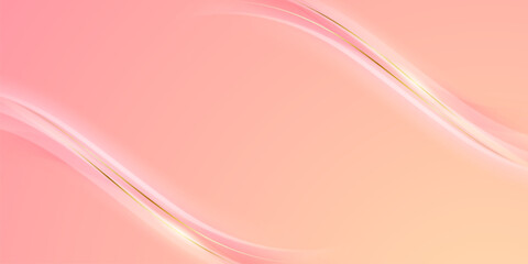Abstract background design, modern pink and gold geometric element design.
