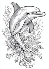 Dolphins Coloring Pages