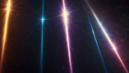 Lighting  lens flare background 
