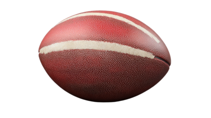 American Football: A classic, weathered American football, ready for the big game. Capture the spirit of competition and athleticism.  