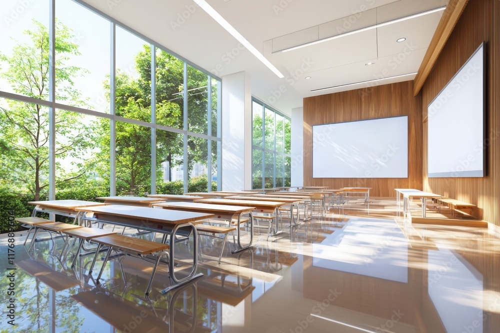 Aufkleber innovative classroom design for problem-based learning modern educational space interior architectur