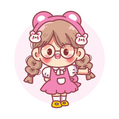 Gifts of Happiness cartoon Vector Illustration