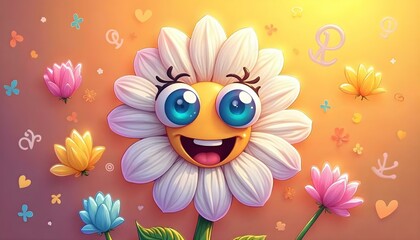 Fototapeta premium flower and butterfly