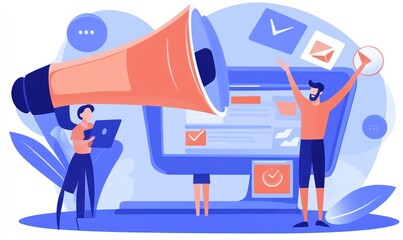 Digital marketing team announces online campaign launch