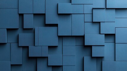 This textured blue wall art with interlocking patterns creates a dynamic visual tension, ideal for modern décor and abstract art enthusiasts.
