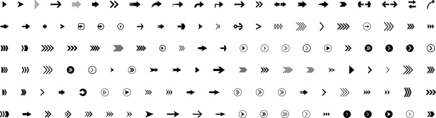 Arrow icon. Big set of vector flat arrows. Vector arrows collection for web design, mobile apps, interface and more. Arrow vector icon. Arrows vector collection. Set flat different arrows isolated