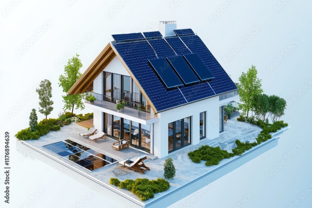 Aufkleber innovative smart home program with educational resources and tutorials residential area digital arch